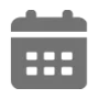Date Icone d'un calendrier pour illustrer les dates disponibles pour les parcours de développement Humance